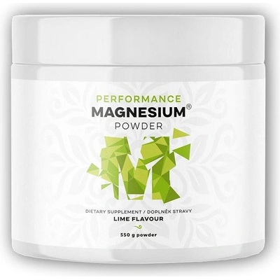 BrainMax Performance Magnesium Powder hořčík bisglycinát v prášku Limetka 550 g