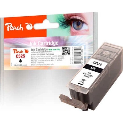 Peach Canon PI100-127 x5 | PGI-525bk černá (black) s čipem - 5 ks