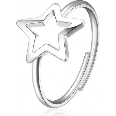 S`Agapõ Hravý otevřený prsten Hvězda Click SCK91
