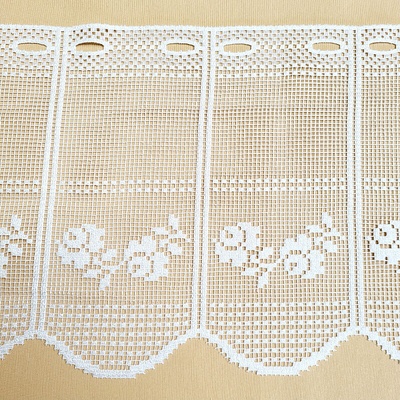Vitrážová záclonka RUŽA 30 cm