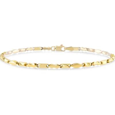 Lillian Vassago celozlatý článkový náramek LLV06-GB098