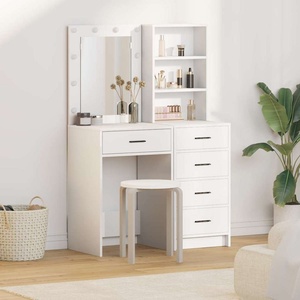vidaXL Тоалетка 2 бр. Бяло 50 x 41 x 135 см Инженерна дървесина (3334200)