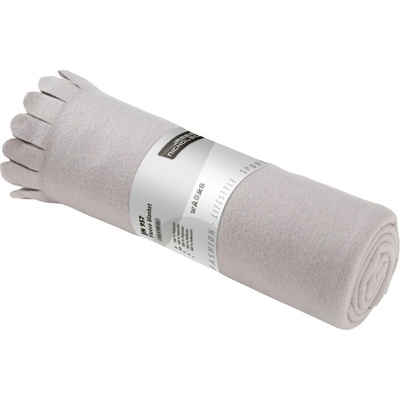James & Nicholson Deka JN 957 s třásněmi, fleecová COT02095764099-silver UNI Stříbrná