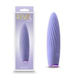  Мини вибратор, спираловидни хребети, 11, 6см. - Revel Kismet Purple (NSTOYS0910)