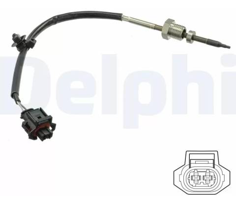 DELPHI Čidlo teploty výfukových plynů DF TS30211