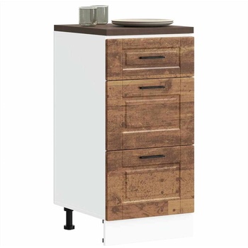 vidaXL Кухненски шкаф Porto, старо дърво, инженерно дърво (854228)