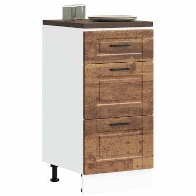 vidaXL Кухненски шкаф Porto, старо дърво, инженерно дърво (854228)