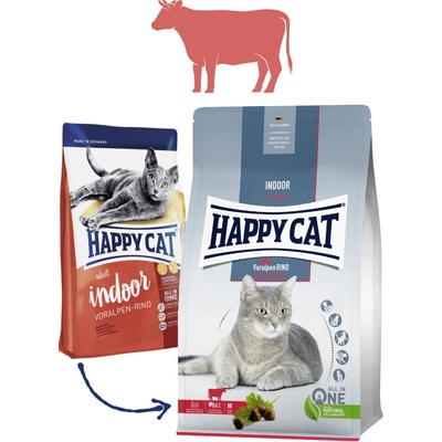 Happy Cat Indoor Voralpen Rind 300 g