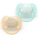 Philips Залъгалки Philips Avent Ultra Soft 0-6м пастелни с декор (Ultra Soft)