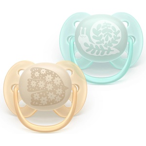 Philips Залъгалки Philips Avent Ultra Soft 0-6м пастелни с декор (Ultra Soft)