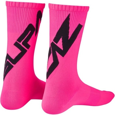 Supacaz cyklistické ponožky TWISTED pink