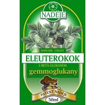 Naděje Eleuterokok s beta glukanem bylinná tinktura 50 ml