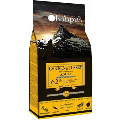 Black Olympus Adult Medium Chicken & Brown Rice 12 kg
