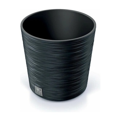 Trebor Kvetináč Furu R čierny 30cm