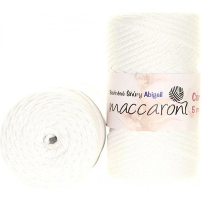 Maccaroni Abigail 5 mm Bílá