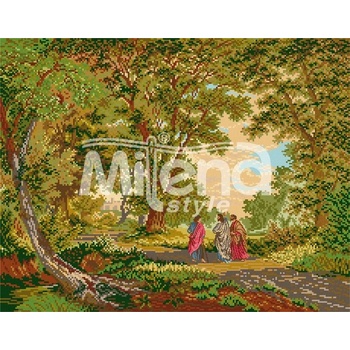 Milena Style Апостолска градина - гоблен със схема конци Ariadna 1: 4 с детайл 1: 1