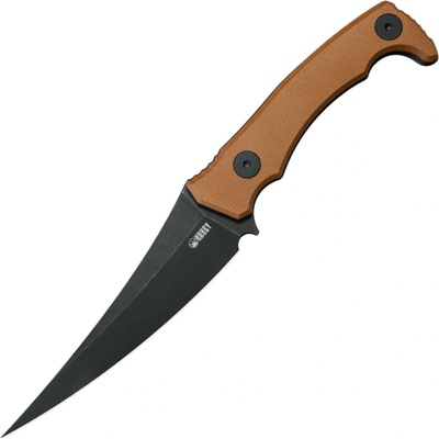 KUBEY Sicarii Blackwash 14C28N Blade Brown Micarta KU477F
