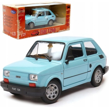 Welly Fiat 126p Batoľa PRL modrá mierka 1:21