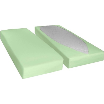 Bellatex elastické rychloupínací prostěradlo světle zelené 90x200x30