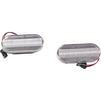 Диодни мигачи за калник vw / ford / seat - хром с бягащ мигач