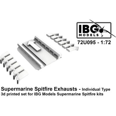 IBG Supermarine Spitfire Exhausts Individual Type 3d Printed Set 1:72