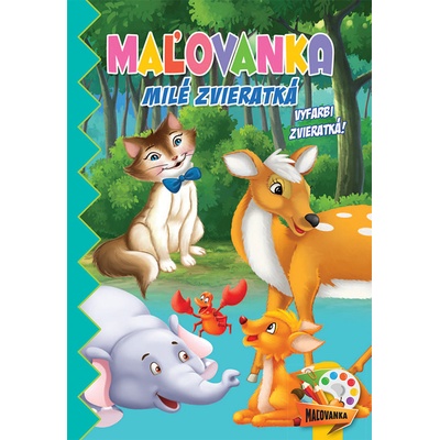 Maľovanka Aktivity Milé zvieratká + ceruzky