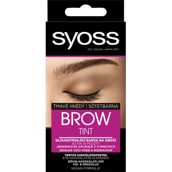 Syoss Brow Tint dlhotrvajúca farba na obočie Tmavoplavá 17 ml