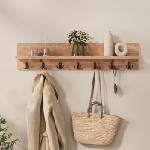 TopMebel Kery TopMebel меламинова стенна закачалка в цвят бор и дъб 91x11x20cm