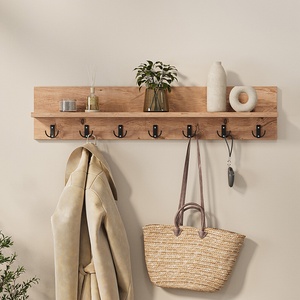 TopMebel Kery TopMebel меламинова стенна закачалка в цвят бор и дъб 91x11x20cm