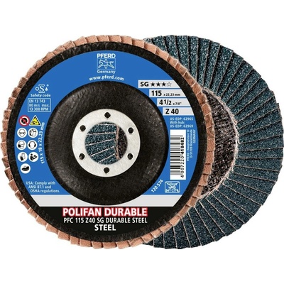 PFERD TOOLS 67782114 lamelový kotouč Průměr 115 mm Zrnitost=40 10 ks
