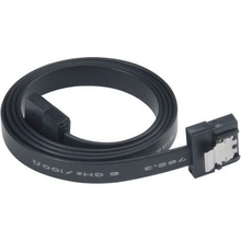 Kabel AKASA Super slim SATA3 datový kabel k HDD,SSD a optickým mechanikám, černý, 15cm AK-CBSA05-15BK