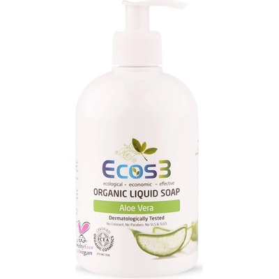 EcoS3 organické tekuté mýdlo Aloe Vera 500 ml