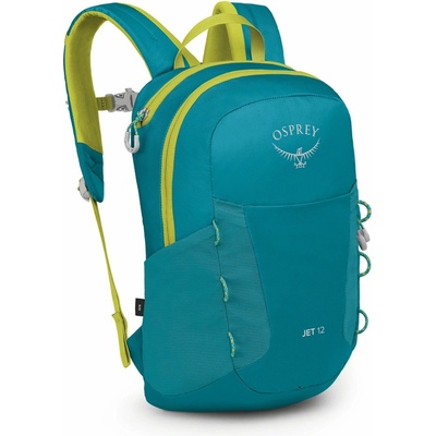 Detský turistický batoh Osprey Jet 12 - blue spikemoss lemongrass
