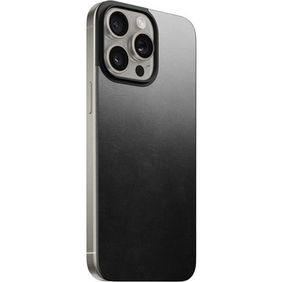 Nomad Magsafe Кожен Калъф-Подложка за iPhone 15 Pro, Nomad Leather Back Case, Черен (NM01600985)