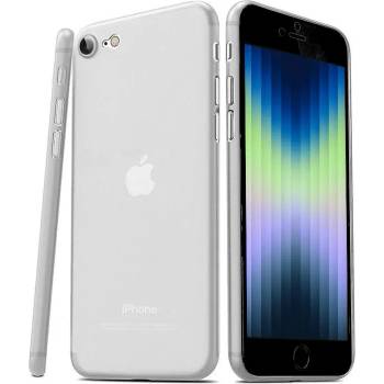 GKK Тънък Матов Калъф за iPhone SE 2022/2020 8/7, Ultraslim Case, Бял (9589046920639)