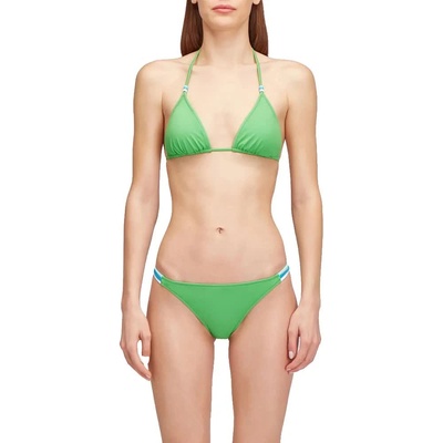 SUNDEK Jennifer triangle top and standard rainbow briefs bikini - Green (Guava 01)