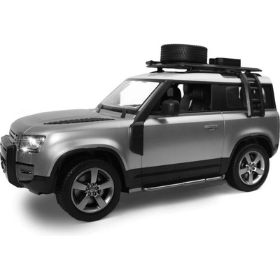 Siva Toys Land Rover Defender 90 4WD 2,4 GHz LED 100% RTR stříbrná metalíza 1:12