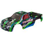 Traxxas каросерия Stampede зелена (без щифтове)