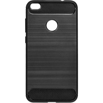 Forcell Противоударен Силиконов Калъф за Huawei P9 Lite 2017, Forcell Carbon Case, Черен (5901737414175)