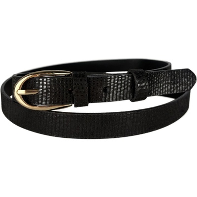 Penny Belts Dámský kožený opasek 20-205Z-603 černý