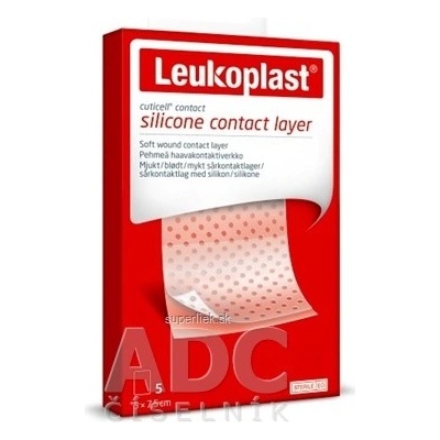 LEUKOPLAST CUTICELL CONTACT krytie na rany, sterilné, 5 x 7,5 cm, 1x5 ks