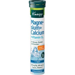 Kneipp Магнезий + Калций + d3 ефервесцентни таблетки - 20 ефервесцентни таблетки