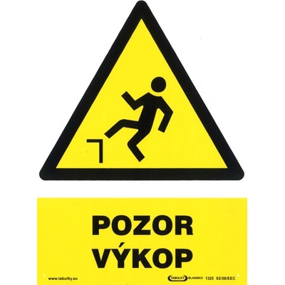 Tabulka A4 "POZOR VÝKOP"