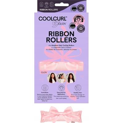 GLOV Natáčky Ribbon Rollers – Sada 4 natáček pro chladnou vlnu Pink (Růžová)