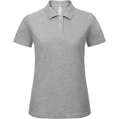 B&C dámska polokošeľa PWI11 Heather Grey