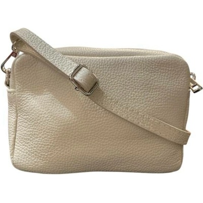 Vera Pelle dámská kožená malá crossbody kabelka světle 1276 d37 sv bezova béžová