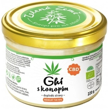 Zelená Země CBD Ghí s konopím 220 g