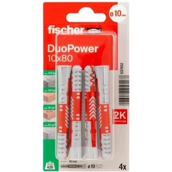 Image 1 of ДЮБЕЛ fischer 537652 duopower ф10х80мм УНИВЕРСАЛЕН 4бр (537652)