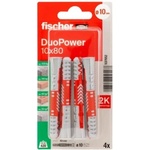  ДЮБЕЛ fischer 537652 duopower ф10х80мм УНИВЕРСАЛЕН 4бр (537652)