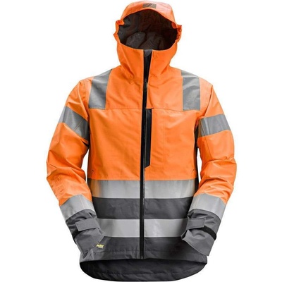 AllroundWork Snickers Workwear bunda reflexní nepromokavá tř. 3 oranžová